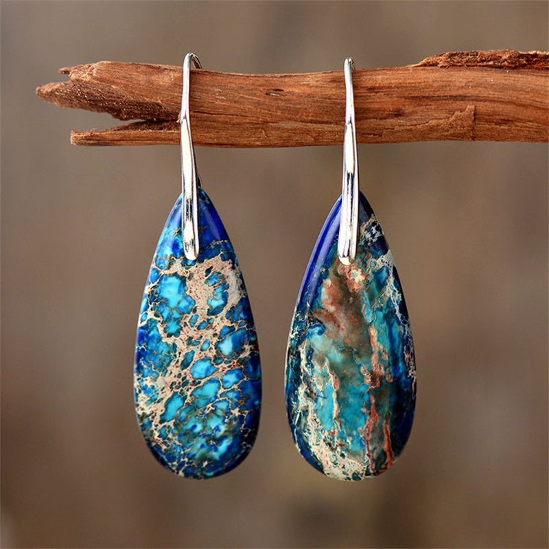 Calming Sea Jasper Earrings