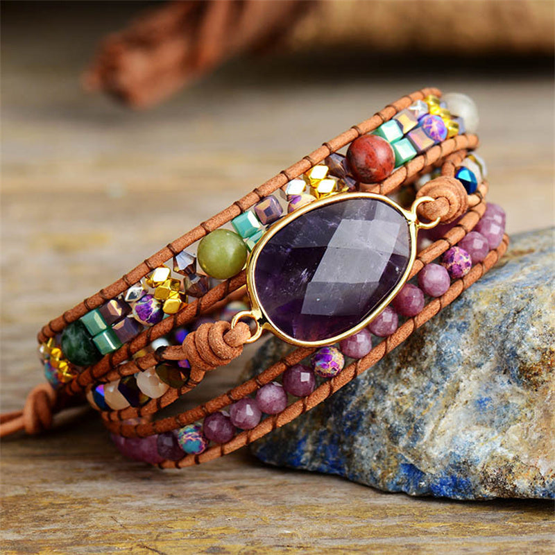 Internal Wisdom Amethyst Bracelet