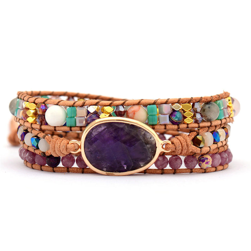 Internal Wisdom Amethyst Bracelet