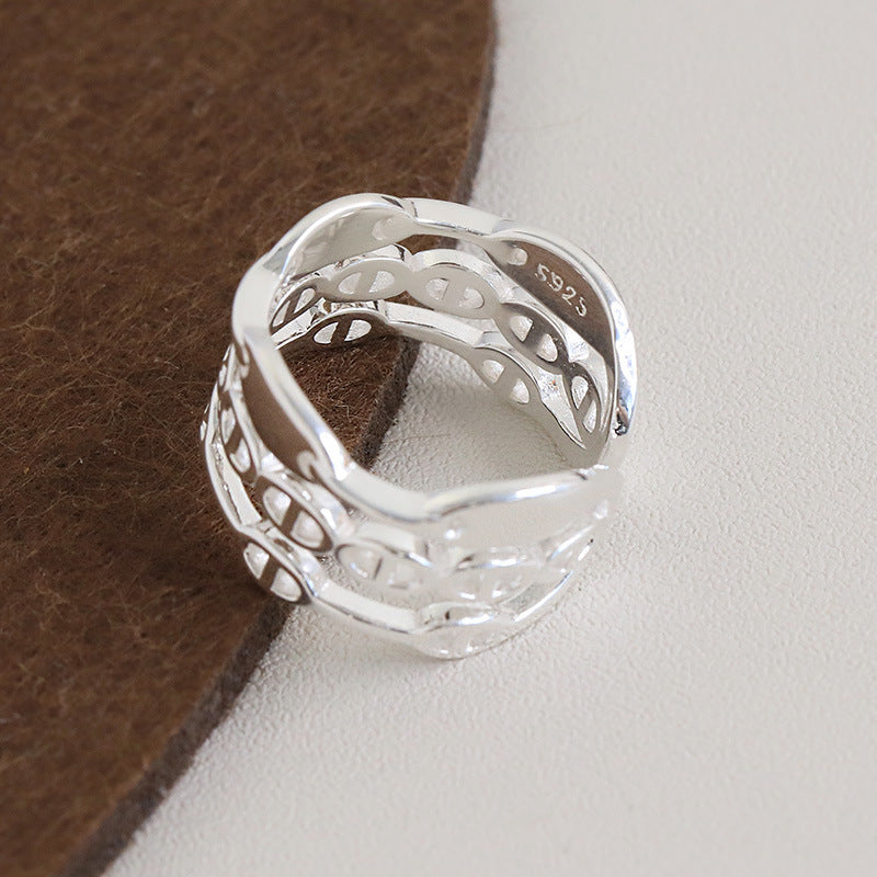 Chunky Minimalist S925 Silver Ring