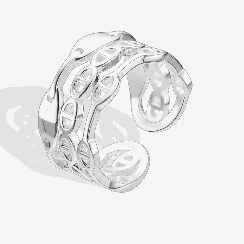 Chunky Minimalist S925 Silver Ring