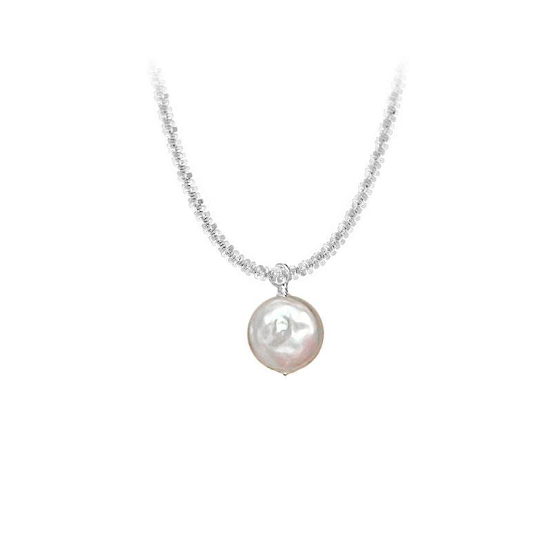 Glimmering Baroque Pearl Necklace