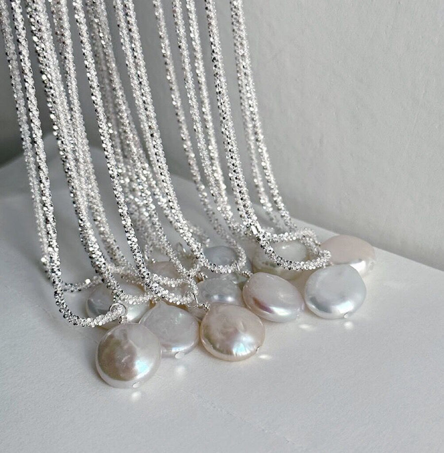 Glimmering Baroque Pearl Necklace