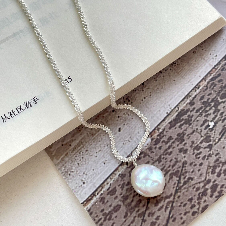 Glimmering Baroque Pearl Necklace