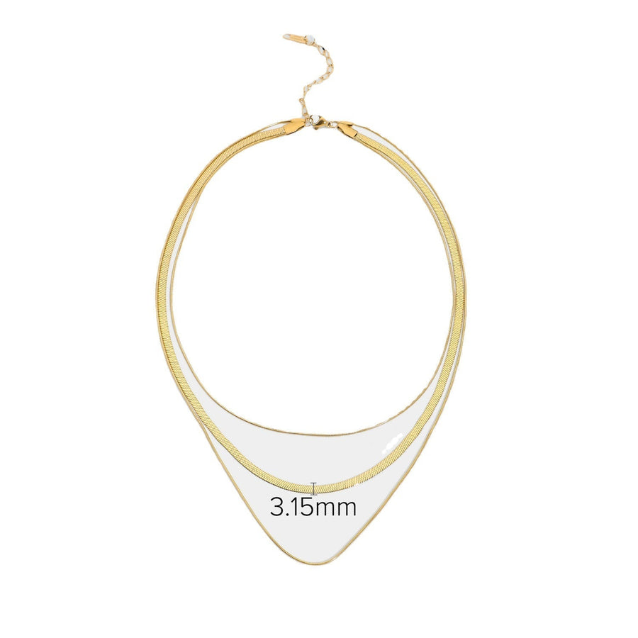 IG Style Irregular Geometric Stainless Steel 18K Gold Plated Necklaces