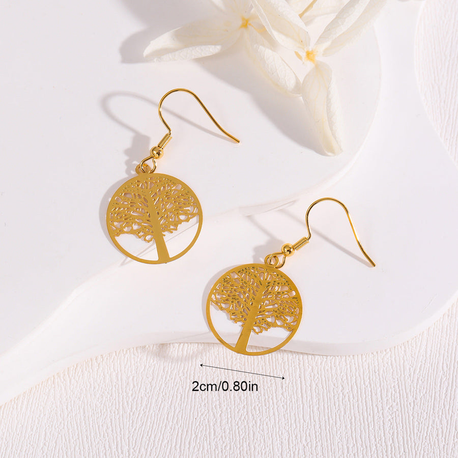 Minimalist Stainless Steel Polishing Earrings