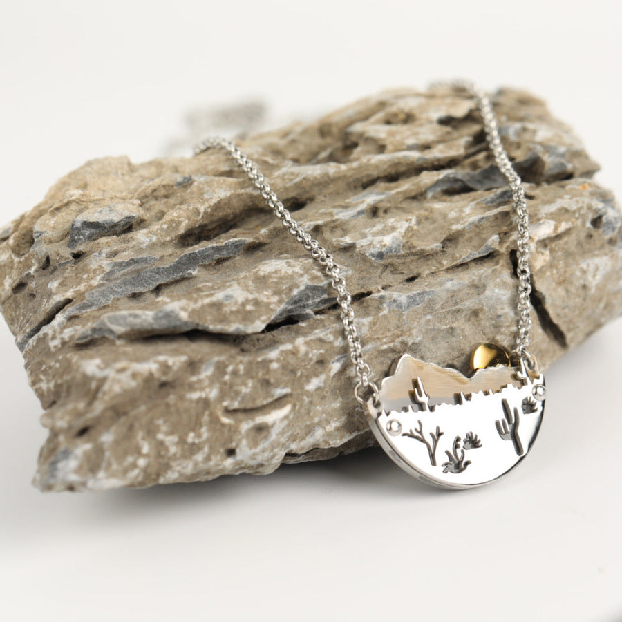 Geometric Stainless Steel Electroplating Necklaces