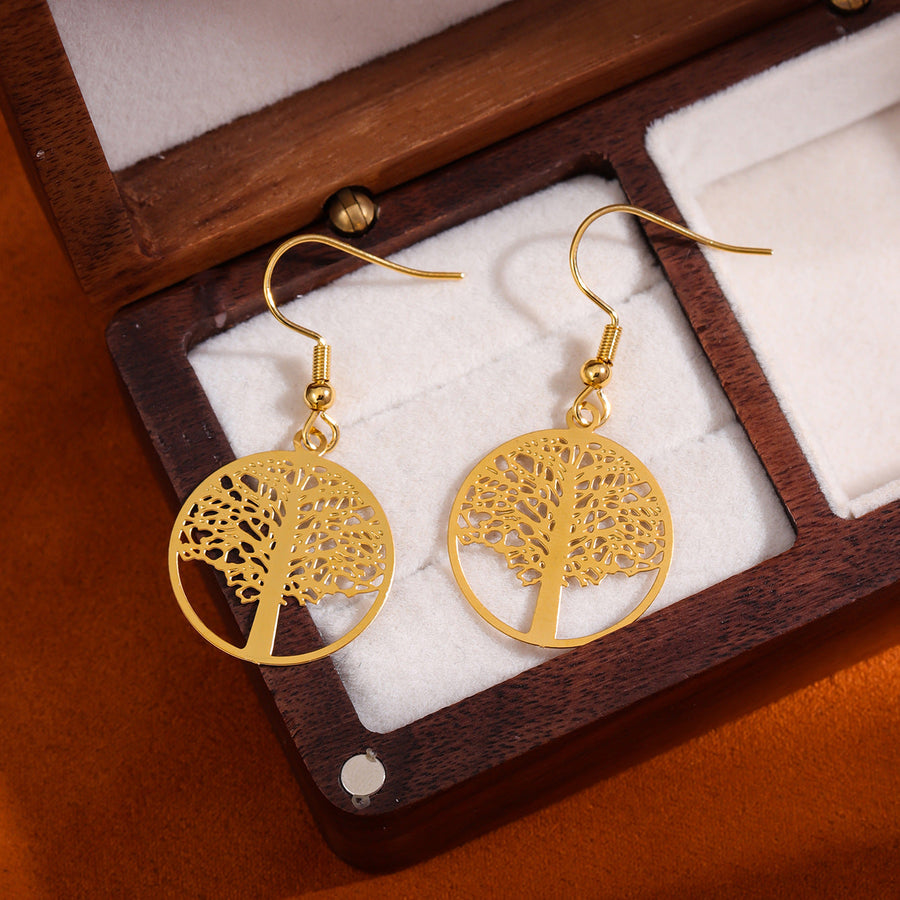 Minimalist Stainless Steel Polishing Earrings