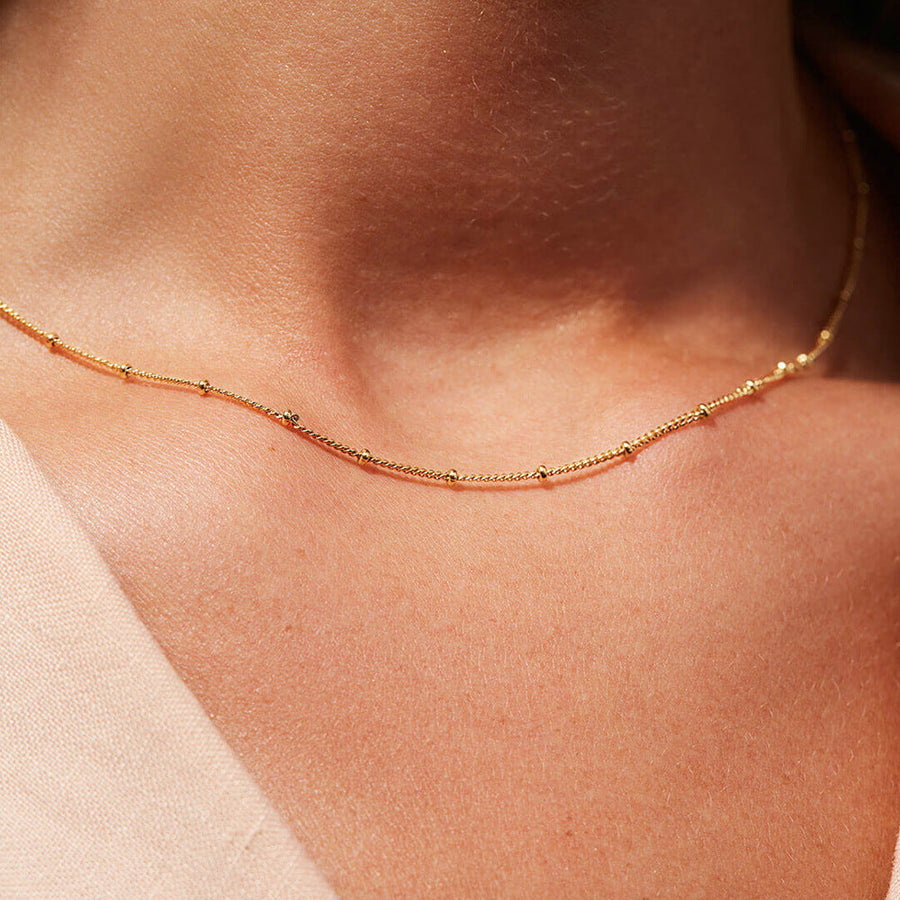 IG Style Chain Geometric Stainless Steel 18K Gold Plated Necklaces