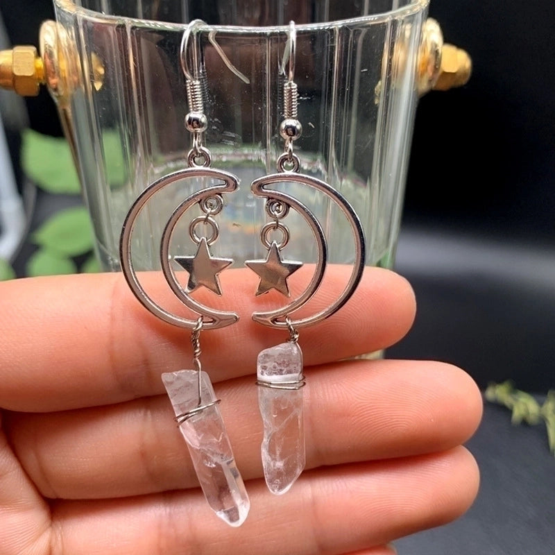 Retro Star Moon Alloy Women's Drop Earrings 1 Pair