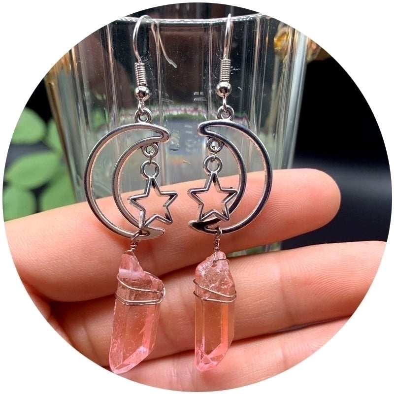 Retro Star Moon Alloy Women's Drop Earrings 1 Pair