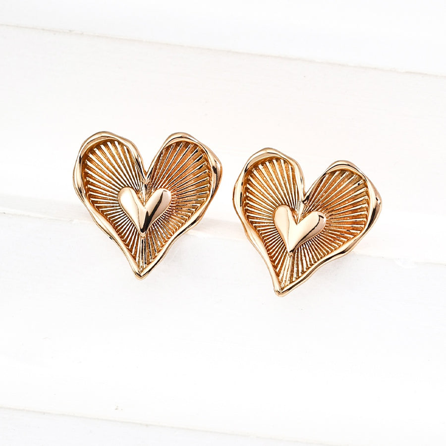 S925 Silver Heart-Shaped Earrings