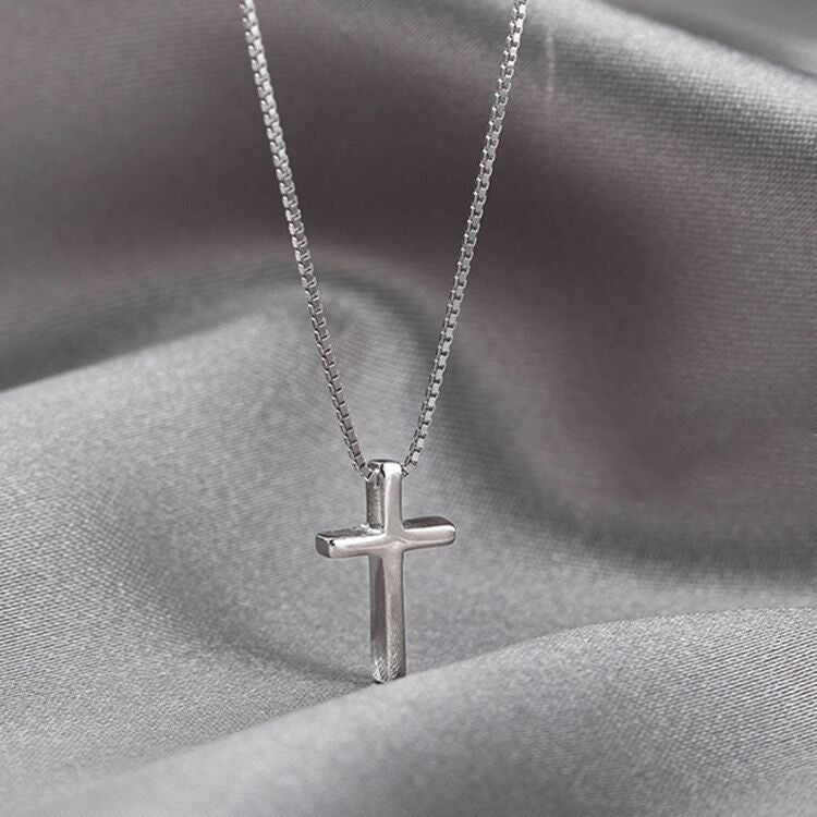 Sterling Silver Cross Necklace by DOREA