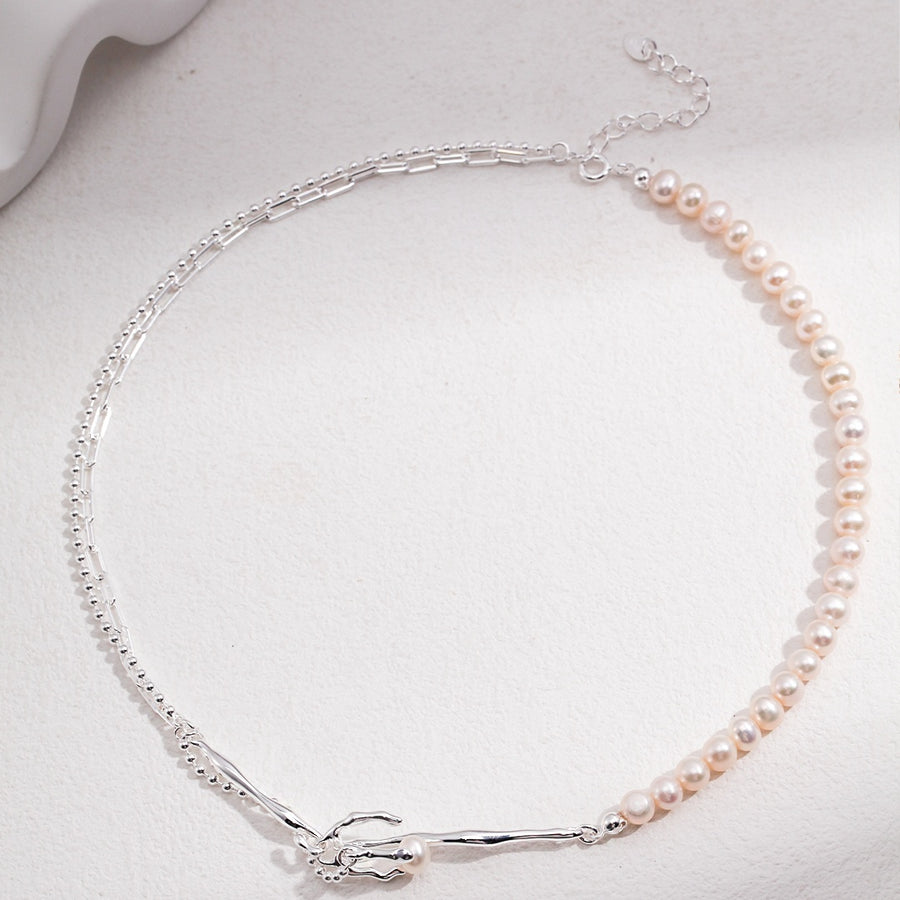 DOREA Sterling Silver Pearl Necklace