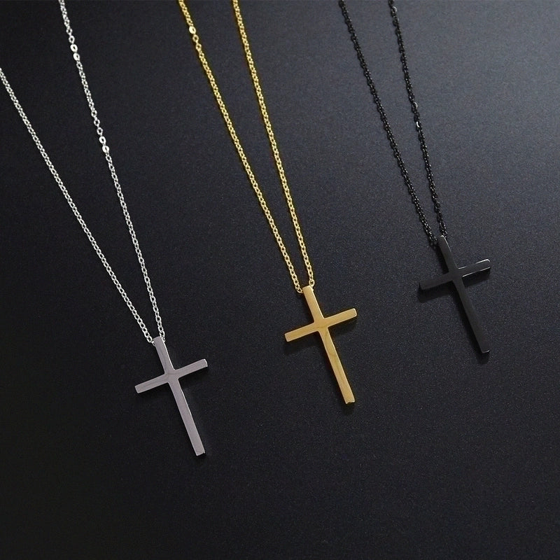Wholesale Jewelry Cross Pendant Titanium Steel Necklace