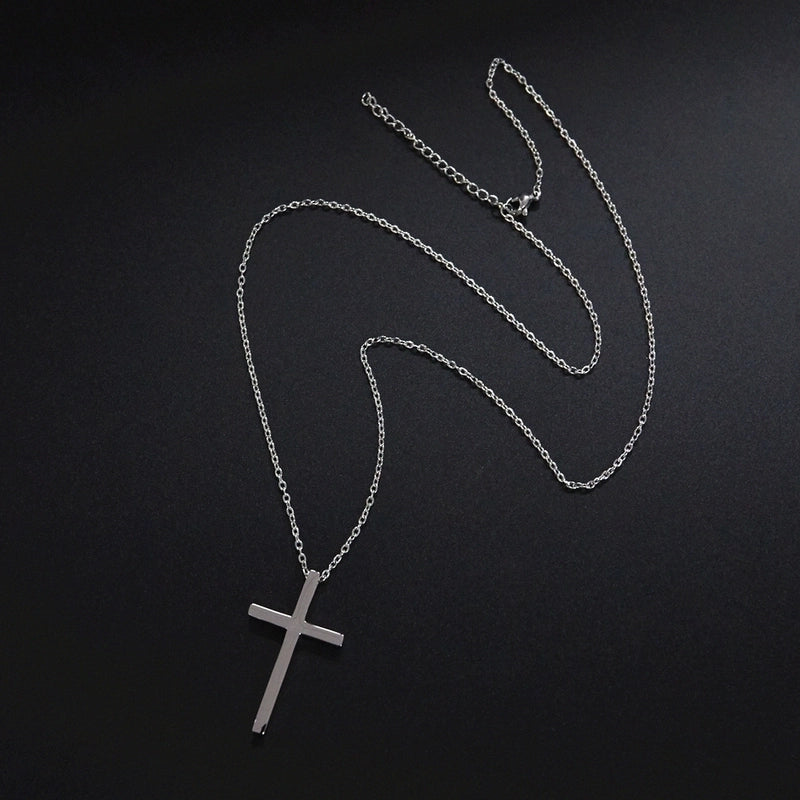 Wholesale Jewelry Cross Pendant Titanium Steel Necklace