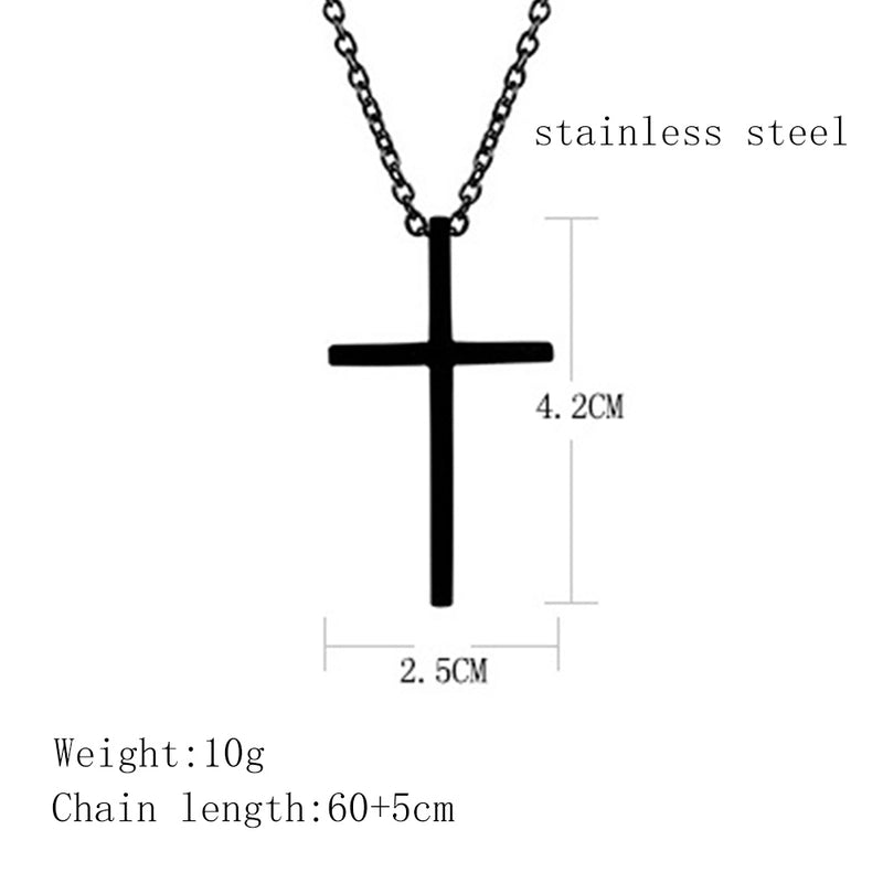 Wholesale Jewelry Cross Pendant Titanium Steel Necklace